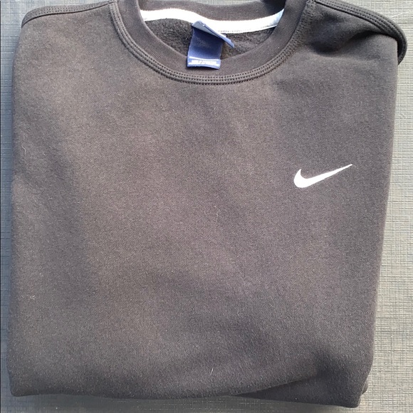nike club swoosh crew sweatshirt grey